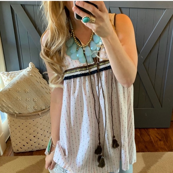 Vizio Dresses & Skirts - ✨Host Pick ✨ Bohemian Polka Dot Tassel Dress